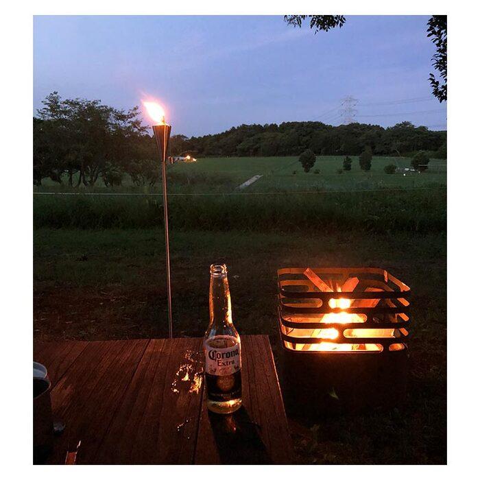 ガーデントーチ ポータブル 松明 たいまつ トーチ ライト 照明 オイルトーチ 炎 組み立て式 a+design |  | 07