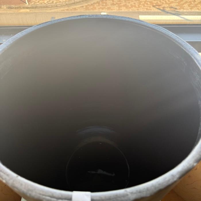 鉢カバー おしゃれ 高級 アンワール カーフ 13号 11号 アルミ製 ゴールド ブラック 室内 北欧 観葉植物 大型 丸型 KONTONの画像