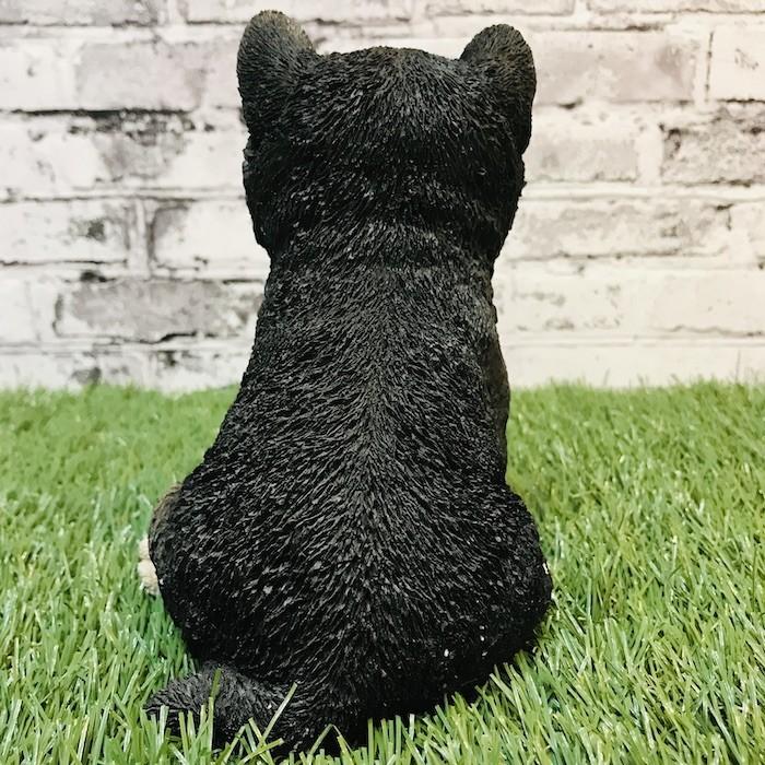 柴犬（黒）子犬のオブジェ 置物 可愛い リアル インテリア