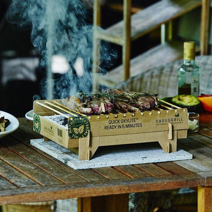 値下げ★クラフトグリル　使い捨て★5個セット 使い捨てBBQグリル 6個セット a+design クラフトグリル 着火5分 燃焼1