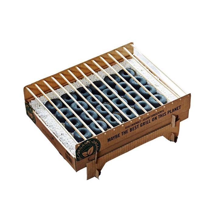 バーベキューコンロ 使い捨てクラフトグリル 3個セット 使い切り BBQ ポータブル アウトドア 卓上 コンパクト 炭 おしゃれ |  | 20