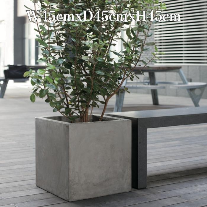 i＊特価セール！【 プランター 植木鉢 キューブ グレー ガーデニング 】 タカショー Gaveria 鉢 プランター ポット 大型 庭 ガーデニング 業務
