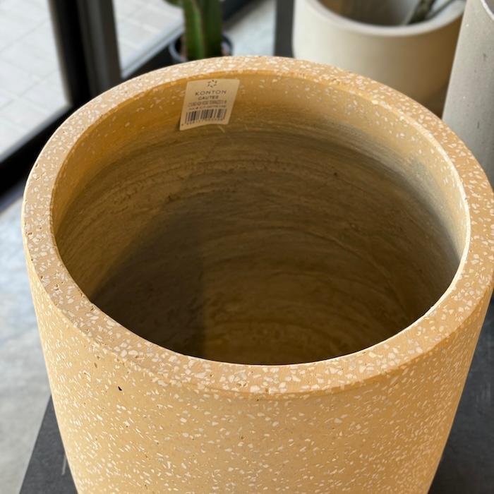 KONTON 植木鉢 おしゃれ 大型 コーテス シリンド 17号 13号 ファイバー