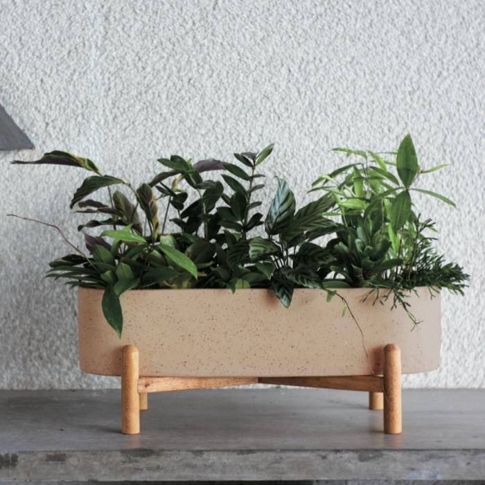 KONTON 鉢カバー 大型 インテリア 観葉植物 KONTON 植木鉢 おしゃれ 大型 長方形 プランター 鉢カバー コーテス