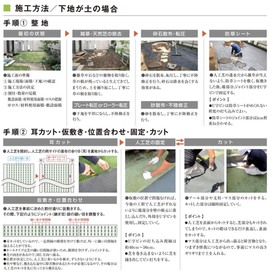 リアル人工芝 クローバーターフ 8色から選べる レギュラータイプ 幅1m