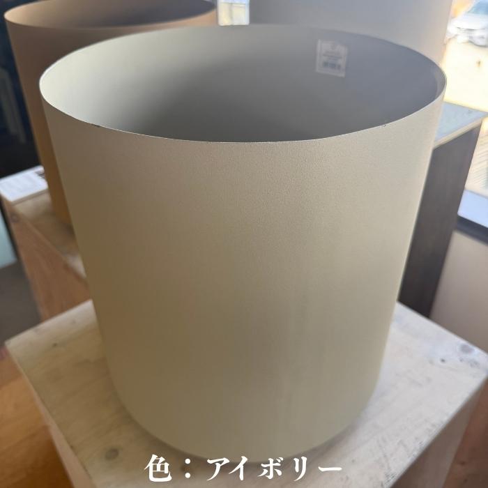 鉢カバー おしゃれ 大型 フェルム シリンダー キャスター付き 13号 10号 スチール 室内 北欧 観葉植物 インテリア 丸型 KONTONの画像