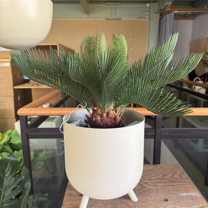鉢カバー おしゃれ フェルム レギッド 脚付き 10号 8号 スチール 室内 北欧 観葉植物 インテリア 丸型 軽量 KONTON_10