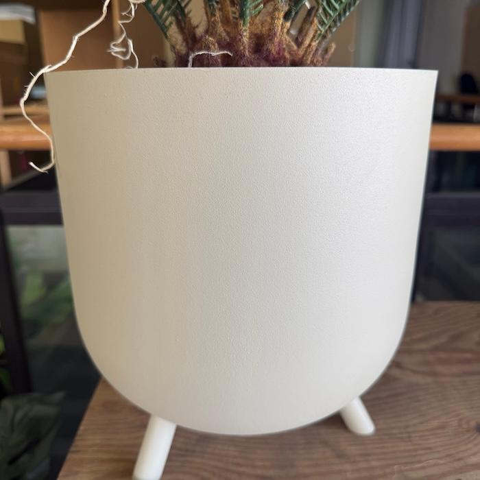 鉢カバー おしゃれ フェルム レギッド 脚付き 10号 8号 スチール 室内 北欧 観葉植物 インテリア 丸型 軽量 KONTON_12