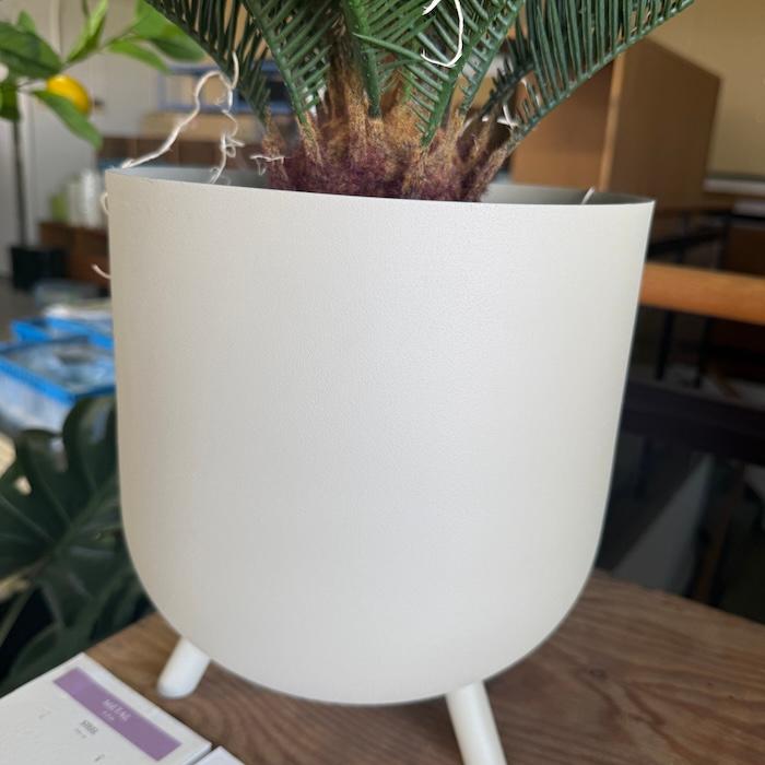 鉢カバー おしゃれ フェルム レギッド 脚付き 10号 8号 スチール 室内 北欧 観葉植物 インテリア 丸型 軽量 KONTON_13