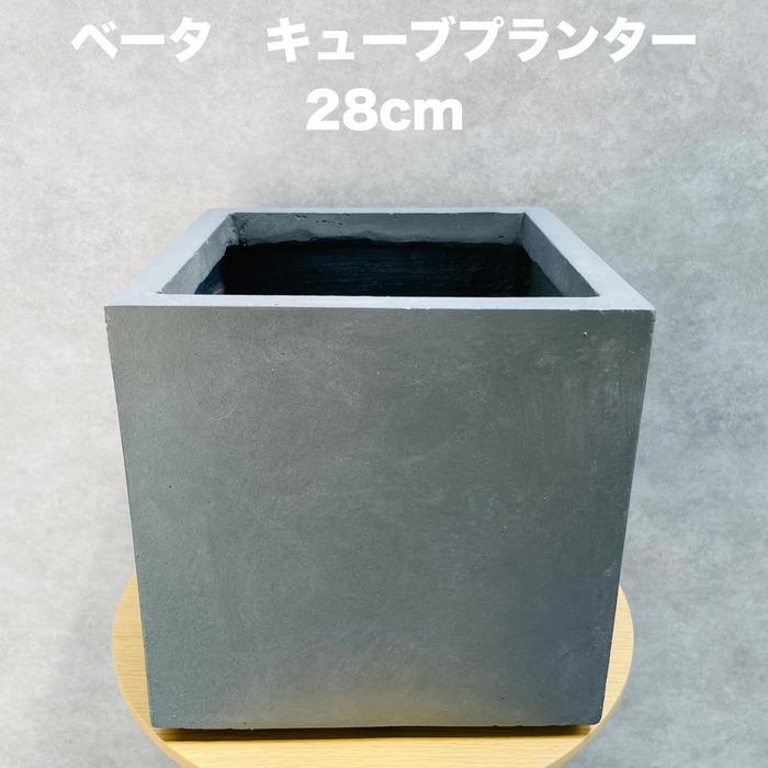 植木鉢 ベータ キューブプランター XSサイズ グレー 四角 おしゃれな