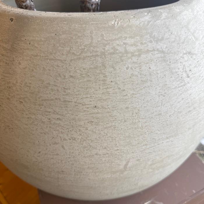 鉢カバー おしゃれ 大型 トゥカナ イグニアス 16号 10号 ファイバーストーン 室内 北欧 観葉植物 インテリア モダン 丸型 KONTONの画像