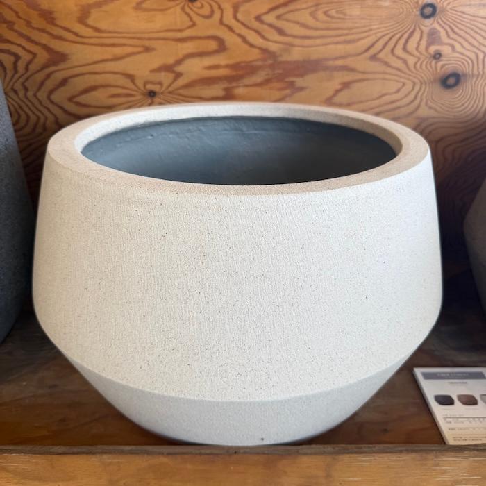 鉢カバー 大型 おしゃれ 17号 12号 丸型 平鉢 KONTON パボ ジャー ロー 軽量 室内 屋内 北欧 モダン 観葉植物 特大 | KONTON | 12