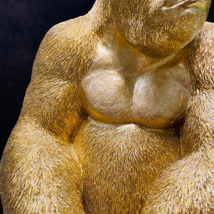 置物 巨大 金色ゴリラ オブジェ 身長76cm かわいい 玄関 置物 巨大 金色ゴリラ オブジェ 身長76cm かわいい 玄関