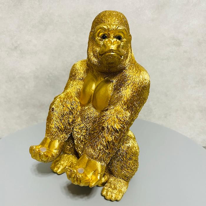 スマホスタンド 金ゴリラ 卓上 置物 おもしろ 動物 卓上 アニマル ギフト 可愛い おしゃれ インテリア 雑貨 スマホホルダー |  | 12
