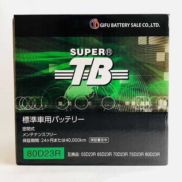80D23R 新品 標準車用カーバッテリー 自動車 車 岐阜バッテリー SUPER