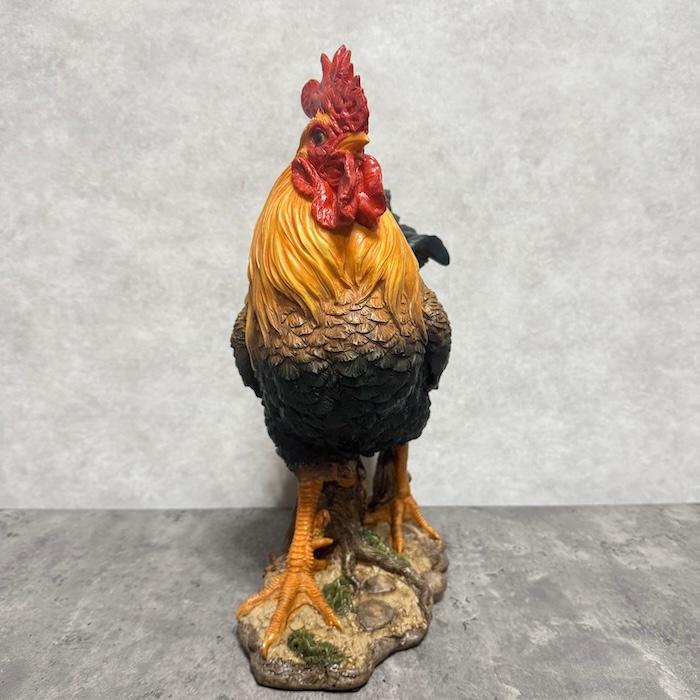 鳥 置物 オブジェ 北欧 動物 かわいい 特大ニワトリ 鶏 高さ40.5cm