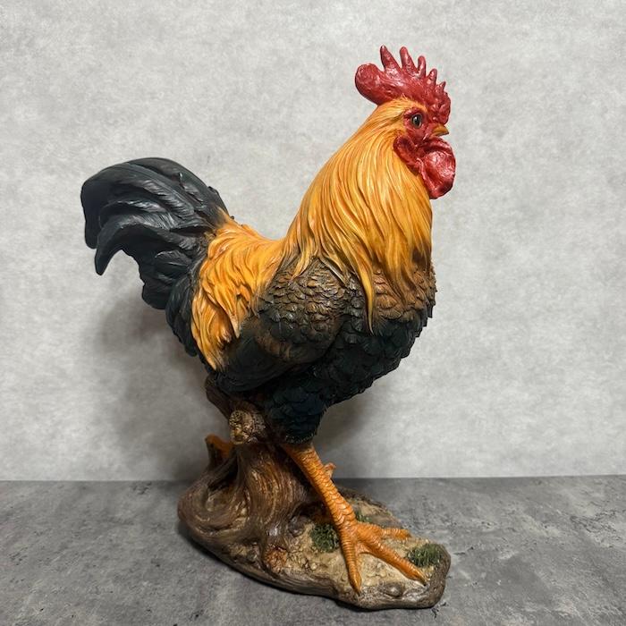 鳥 置物 オブジェ 北欧 動物 かわいい 特大ニワトリ 鶏 高さ40.5cm おしゃれ 玄関インテリア リアル 大型 ウービア |  | 18