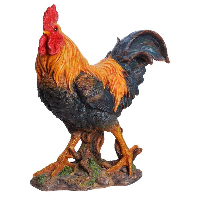 鳥 置物 オブジェ 北欧 動物 かわいい 特大ニワトリ 鶏 高さ40.5cm おしゃれ 玄関インテリア リアル 大型 ウービア |  | 03