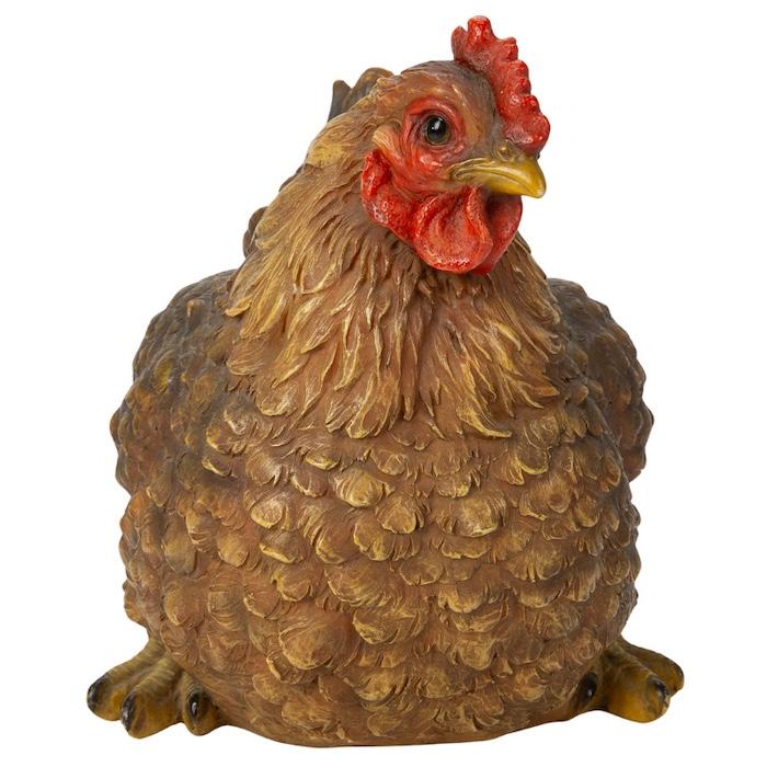 鳥 置物 オブジェ 北欧 動物 かわいい しゃがむ雌鶏 大 高さ19.5cm ニワトリ woobia おしゃれ 玄関インテリア リアル 大型 ウービア |  | 04