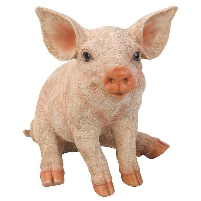 置物 動物 右向きお座り豚 ブタグッズ 高さ32cm woobia おしゃれ