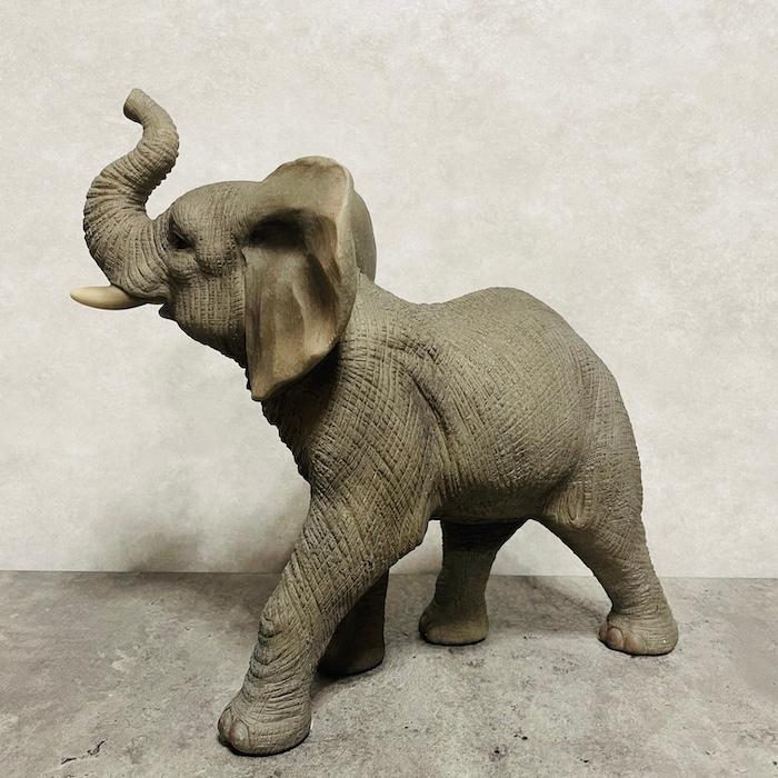 置物 動物 ゾウ 小 高さ29.5cm 縁起物 風水 woobia おしゃれ 大きい