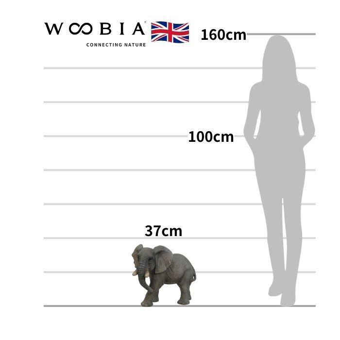 置物 動物 ゾウ 象 中 高さ37cm 縁起物 風水 woobia おしゃれ 大きい