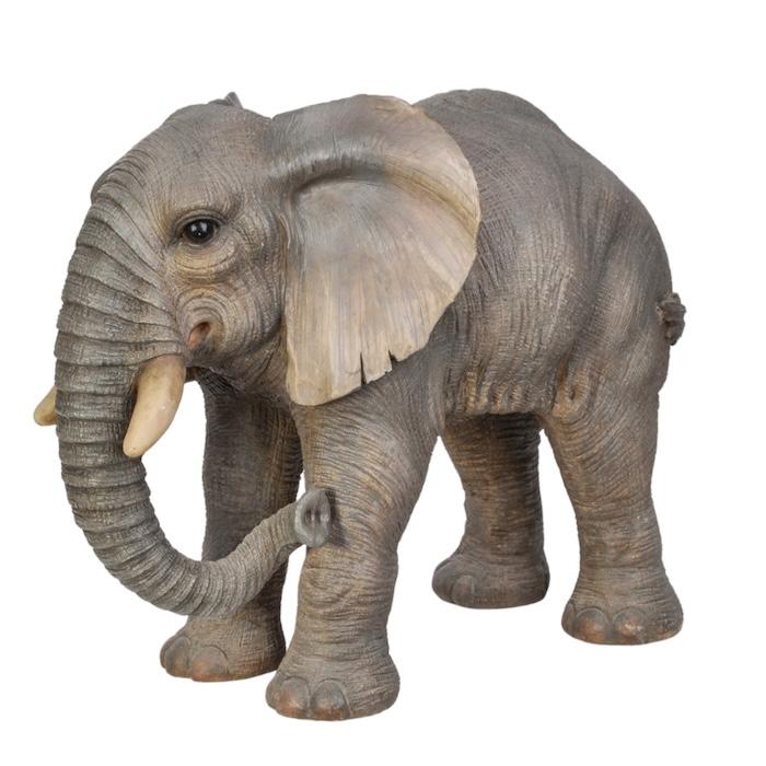 置物 歩くゾウ 象 高さ47cm 巨大オブジェ 縁起物 風水 woobia 動物 おしゃれ 大きい 玄関 インテリア 庭 かわいい 北欧 リアル 大型 面白い ウービア |  | 01