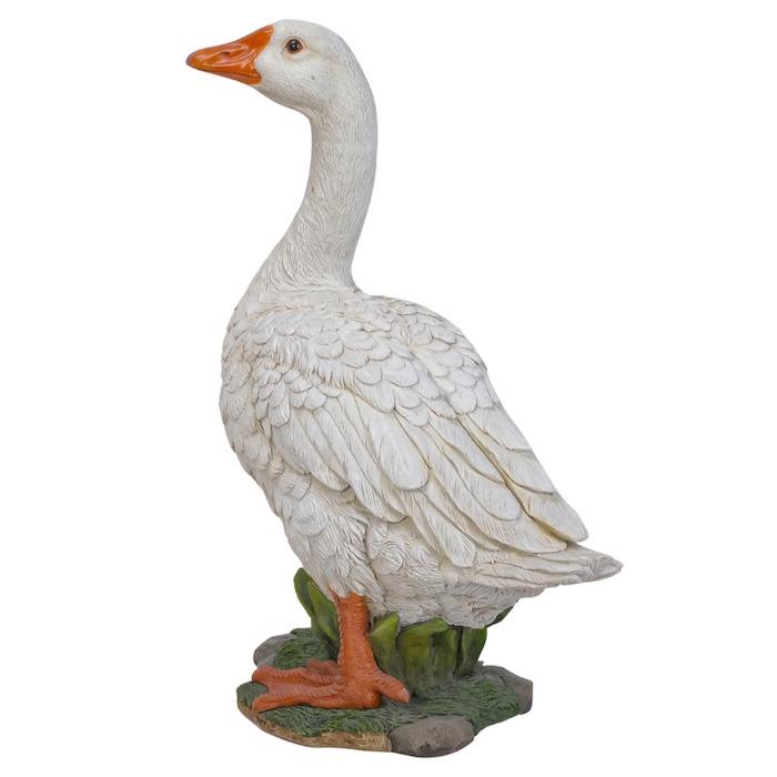 鳥 置物 オブジェ 北欧 動物 かわいい ガチョウ グッズ 高さ40.5cm woobia おしゃれ 玄関インテリア リアル 大型 ウービア |  | 03