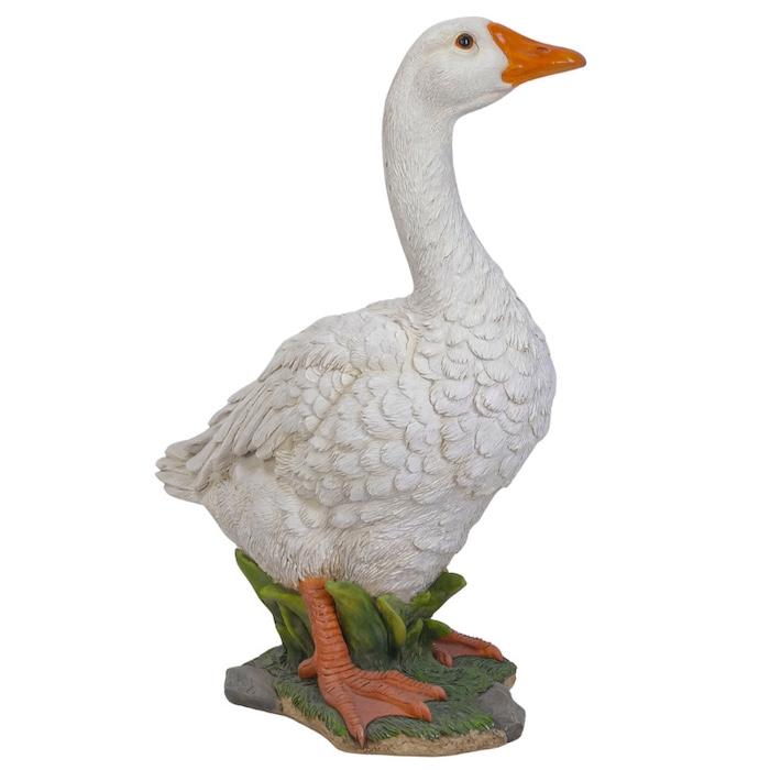 鳥 置物 オブジェ 北欧 動物 かわいい ガチョウ グッズ 高さ40.5cm woobia おしゃれ 玄関インテリア リアル 大型 ウービア |  | 05