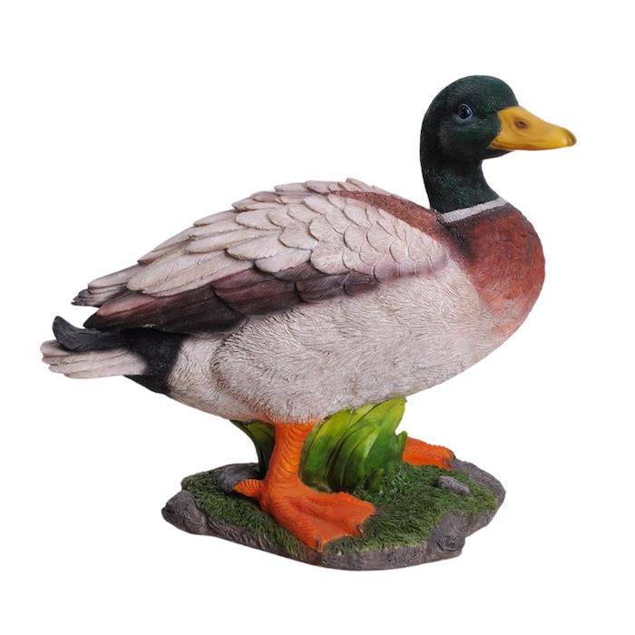 鳥 置物 オブジェ 北欧 動物 かわいい マガモ 大 グッズ 高さ28.3cm woobia おしゃれ 玄関インテリア リアル 大型 ウービア |  | 01