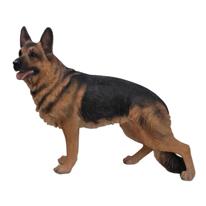 犬 置物 大型 動物 立ち止まる ジャーマンシェパード 大 横幅70cm 巨大オブジェ woobia おしゃれ 大きい 玄関 インテリア 庭 ガーデン 北欧 リアル ウービア | WOOBIA | 02