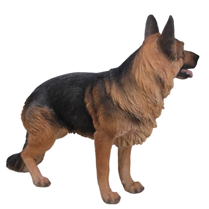 犬 置物 大型 動物 立ち止まる ジャーマンシェパード 大 横幅70cm 巨大