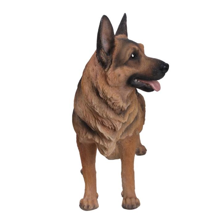 犬 置物 大型 動物 立ち止まる ジャーマンシェパード 大 横幅70cm 巨大