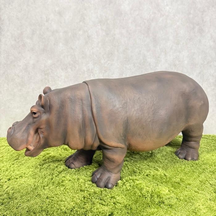 置物 カバ 大 高さ37cm 巨大オブジェ woobia 動物 おしゃれ 大きい 玄関 インテリア 庭 かわいい 北欧 リアル 大型 面白い ウービア |  | 10