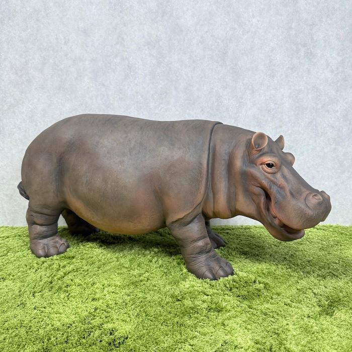 置物 カバ 大 高さ37cm 巨大オブジェ woobia 動物 おしゃれ 大きい 玄関 インテリア 庭 かわいい 北欧 リアル 大型 面白い ウービア |  | 01