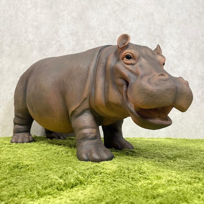 置物 カバ 大 高さ37cm 巨大オブジェ woobia 動物 おしゃれ 大きい 玄関 インテリア 庭 かわいい 北欧 リアル 大型 面白い ウービア |  | 03