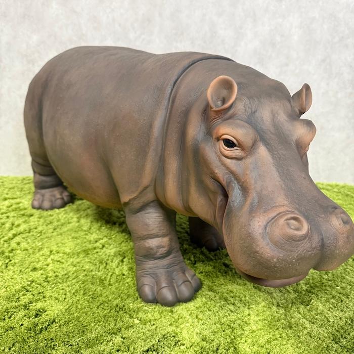 置物 カバ 大 高さ37cm 巨大オブジェ woobia 動物 おしゃれ 大きい 玄関 インテリア 庭 かわいい 北欧 リアル 大型 面白い ウービア |  | 04