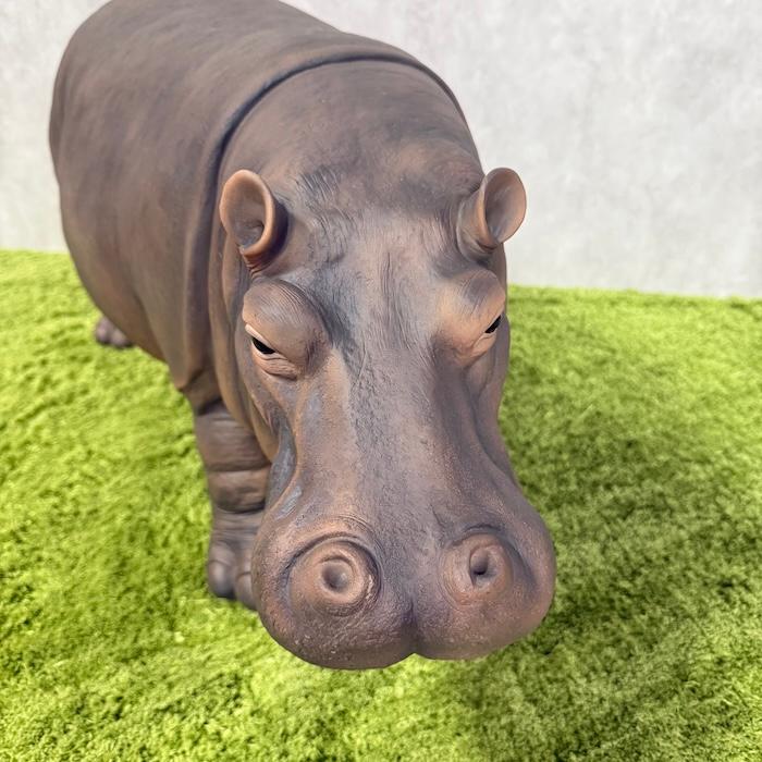 置物 カバ 大 高さ37cm 巨大オブジェ woobia 動物 おしゃれ 大きい 玄関 インテリア 庭 かわいい 北欧 リアル 大型 面白い ウービア |  | 05