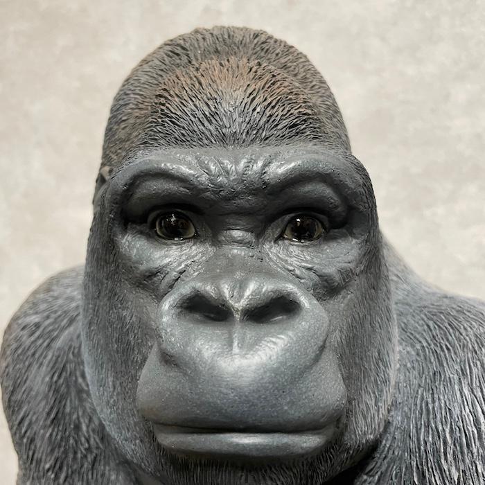 シルバーバック デカ黒ゴリラ 高さ53cm 置物 かわいい 動物 玄関 おしゃれ インテリア ガーデンオーナメント woobia |  | 12