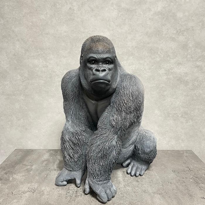 ゴリラの置き物 ゴリラ 91cm オブジェ 特大 置物 コング オーナメント リアル