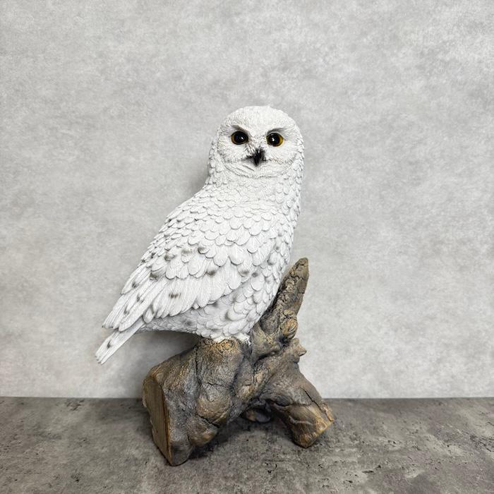 WOOBIA（ウービア） 鳥 置物 オブジェ 北欧 動物 かわいい 切り株に 