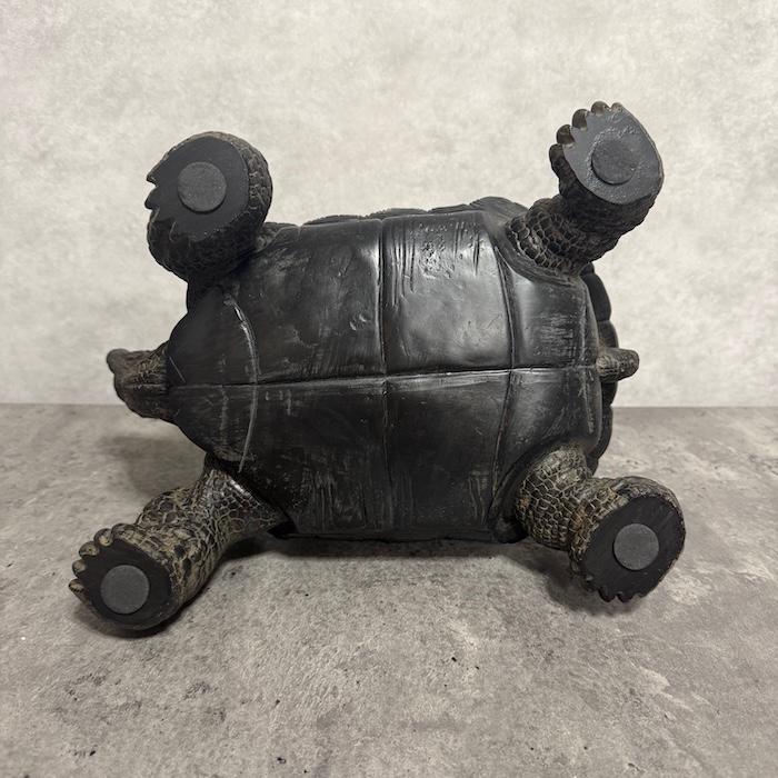 WOOBIA（ウービア） 置物 動物 頭をあげるカメ 中 亀グッズ 横幅30.2cm