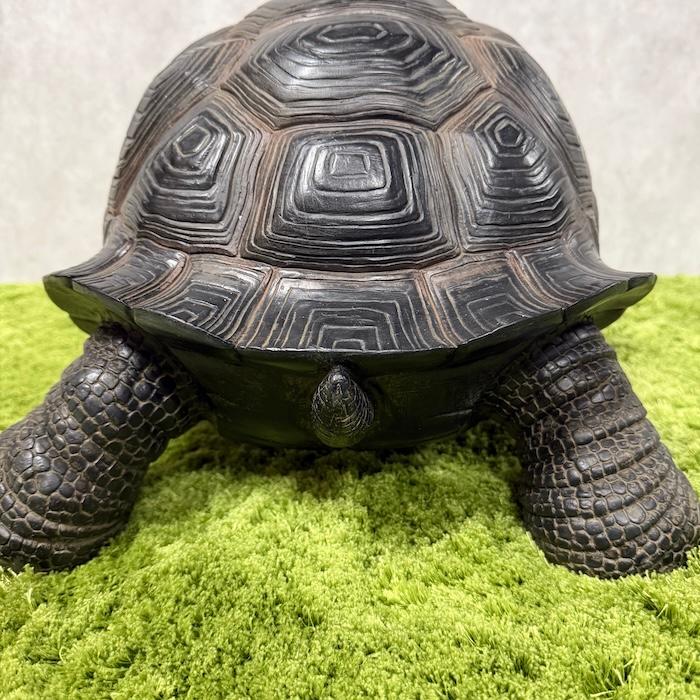 置物 動物 首を伸ばすカメ 大 高さ26.5cm 亀 woobia おしゃれ 大きい