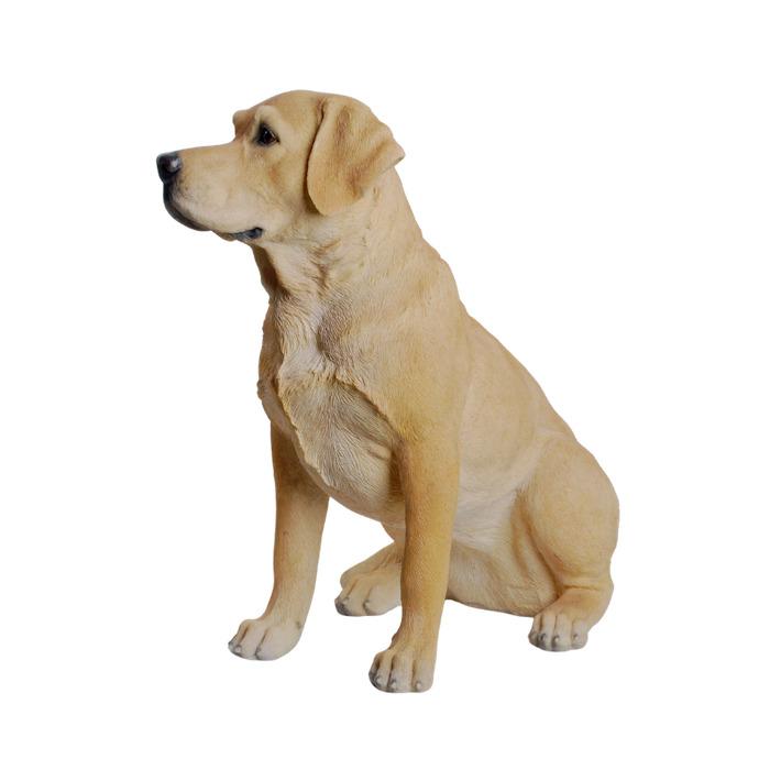 犬 置物 大型 動物 特大 お座りラブラドール・レトリバー 高さ54cm
