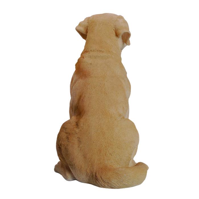 犬 置物 大型 動物 特大 お座りラブラドール・レトリバー 高さ54cm