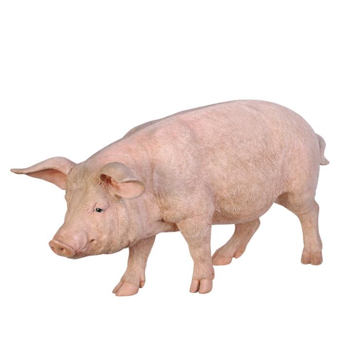 置物 動物 特大 ピンク豚 ブタグッズ 高さ47cm 巨大オブジェ woobia