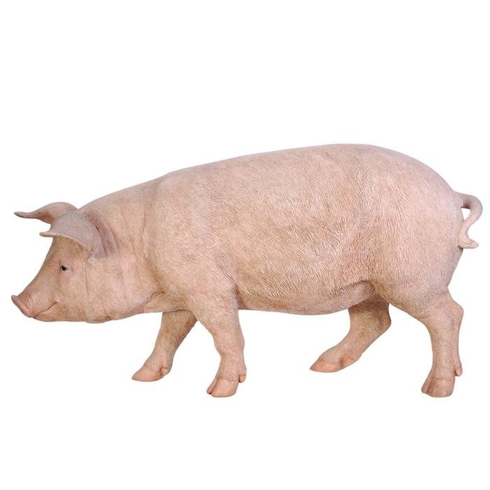 置物 もののけ巨大豚 置物 動物 特大 ピンク豚 ブタグッズ 横幅88cm 巨大オブジェ woobia