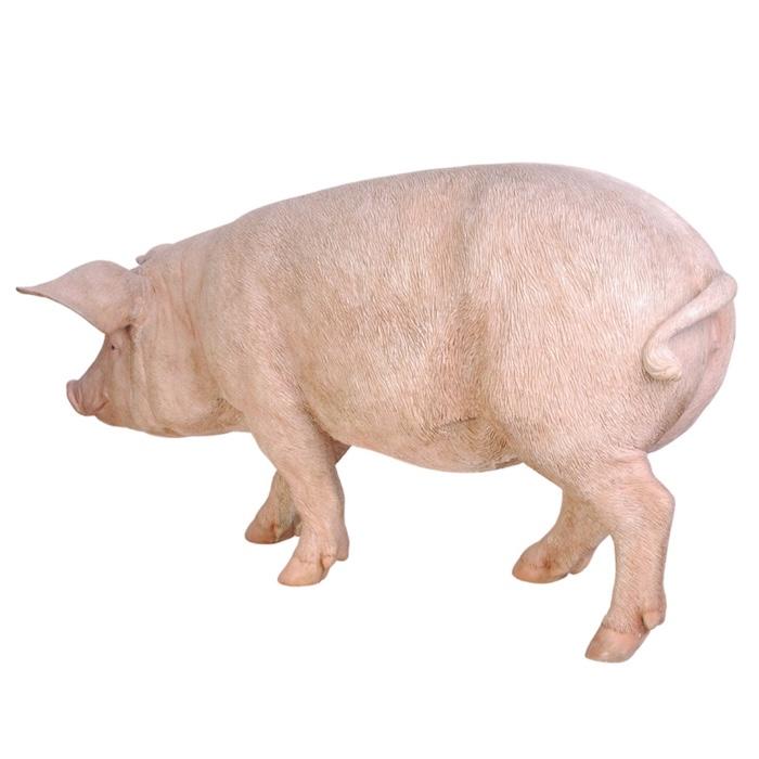 置物 動物 特大 ピンク豚 ブタグッズ 高さ47cm 巨大オブジェ woobia