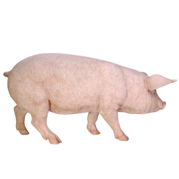 置物 動物 特大 ピンク豚 ブタグッズ 高さ47cm 巨大オブジェ woobia