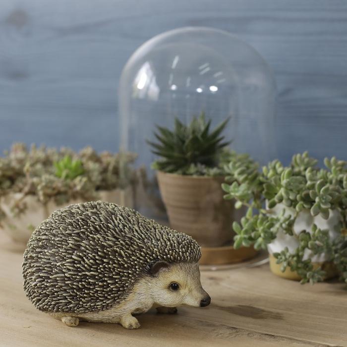 置物 かわいい 動物 玄関 下向くハリネズミの置物 おしゃれ インテリア